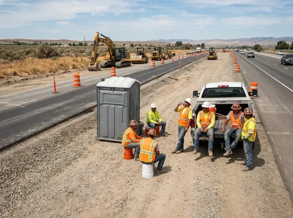 highway-road-construction-crew-007 — frequently asked questions, Porta Potty and Restroom Rentals in Bushland, TX
